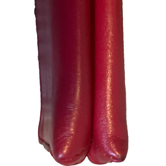 EUC Coach Red Double Zip Wristlet - Picture 6 of 11